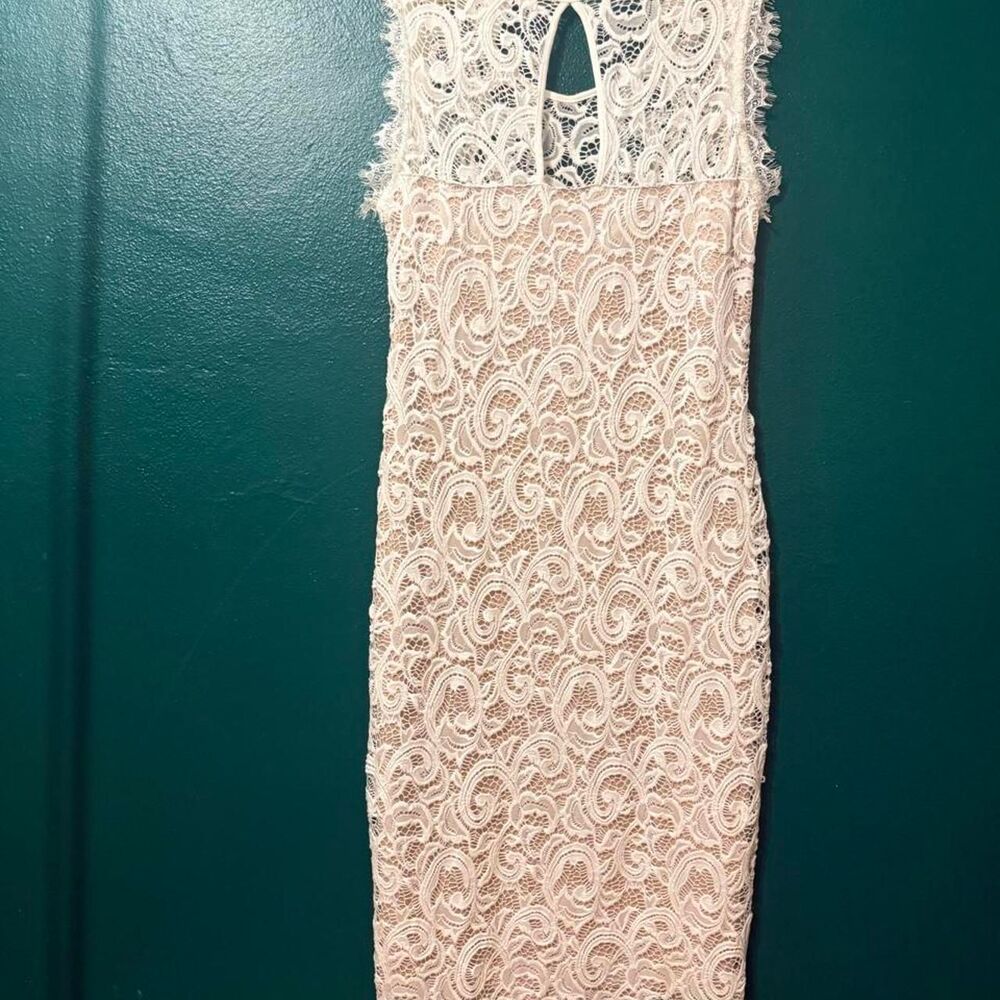 Unbranded Women's Pink and Cream Dress